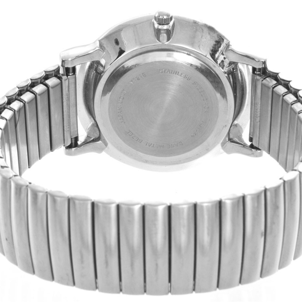 Anne Klein White Mother of Pearl Dial Rainbow Crystal Bezel Watch - Silver - Picture 2 of 4